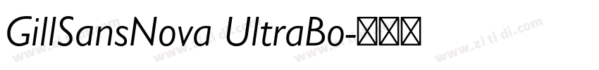 GillSansNova UltraBo字体转换